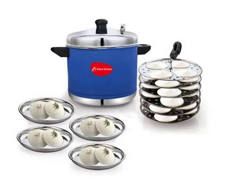 Stainless Steel Idli Cooker Number Of Trays Plates Plates At Rs