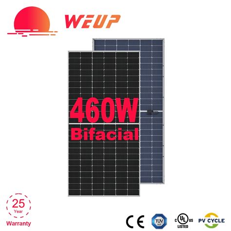 Mono Bifacial Half Cell Solar Panel Watt Pv Module China Pv