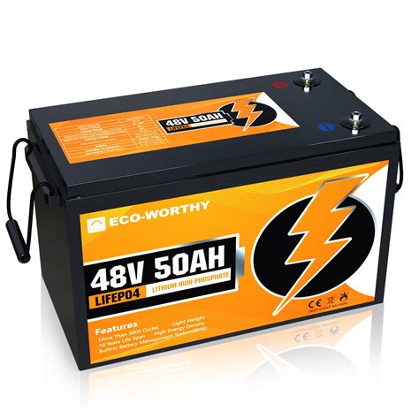 Eco Worthy Volts Ah Lifepo Lithium Battery Deep Cycles For Rv Golf