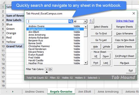 Shortcuts For Working With Worksheet Tabs In Excel Excel Campus