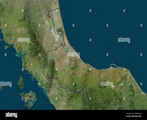 Songkhla, province of Thailand. Low resolution satellite map Stock Photo - Alamy