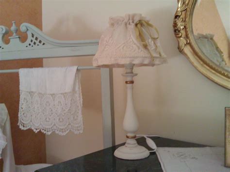 Lume Shabby Con Rivestimento Di Merletto Il Blog Italiano Sullo