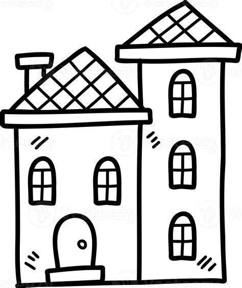 cute house illustration on transparent background 10787982 PNG