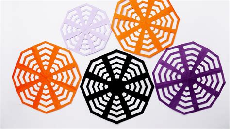 DIY Paper Spider Web For Halloween Decoration Halloween Paper Spider