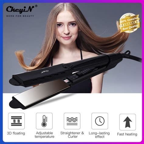 Ckeyin Hair Straightener Curler Professional Adjustable Temperature