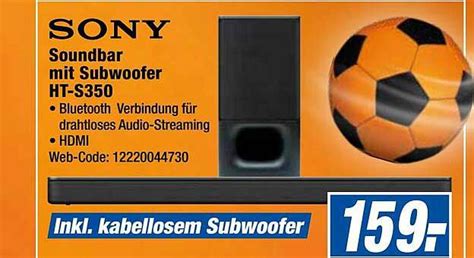 how to connect sony ht s350 soundbar to subwoofer