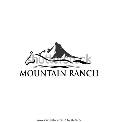 Horse Ranch Logo Design Concept Stock Vector (Royalty Free) 1468878605 ...