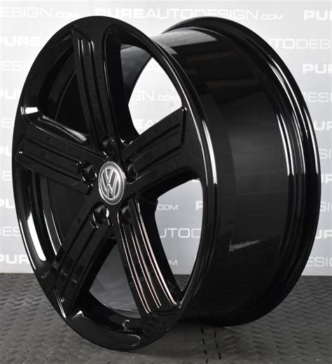 Genuine Volkswagen Golf R Cadiz Mk7 6 18” Black Alloy Wheels Yours