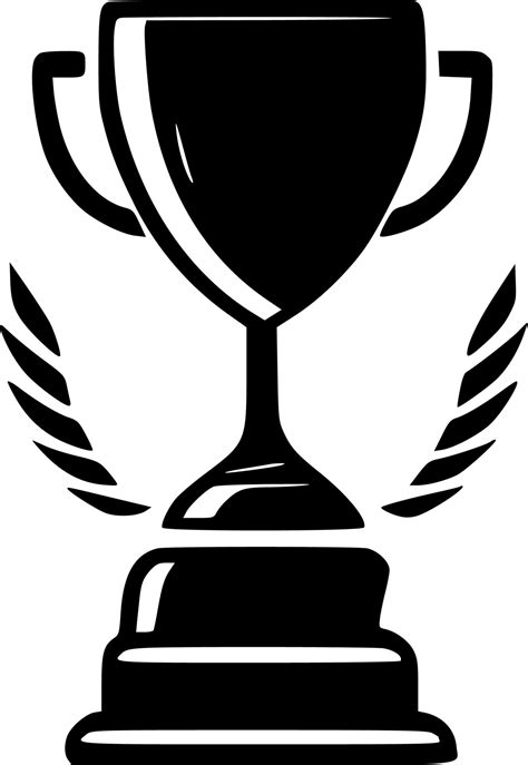 Trophy, Black and White Vector illustration 24163669 Vector Art at Vecteezy