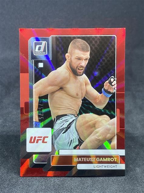 2023 Panini Donruss UFC MATEUSZ GAMROT Holo Red Laser 75 EBay