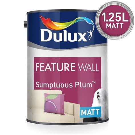 Dulux Feature Wall Matt Emulsion Paint For Walls And Ceilings