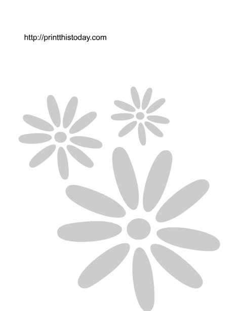 Wall Stencils | Print This Today | Wall stencil patterns, Flower ...