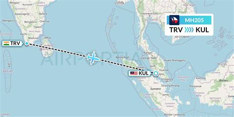 MH205 Flight Status Malaysia Airlines Thiruvananthapuram To Kuala