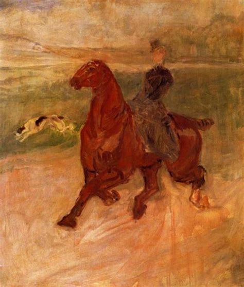 Horsewoman And Dog 1899 Painting Henri Toulouse Lautrec Oil Paintings