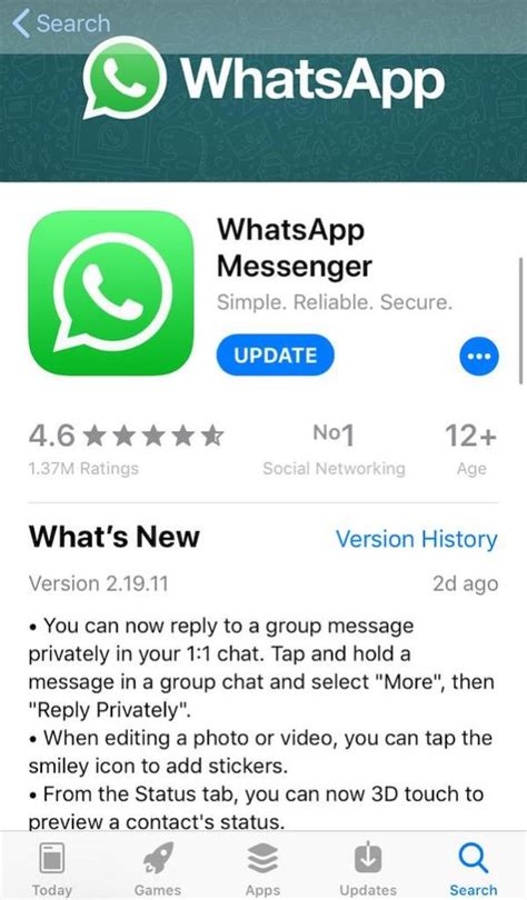 WhatsApp Rolls Out Update For IOS With Private Reply Option 3D Touch