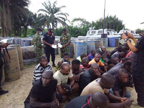 Navy Arrests Suspected Oil Thieves In Akwa Ibom Seize Drums Of