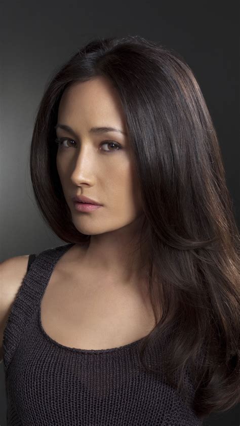 Celebrity Maggie Q Brunette Actress Brown Eyes Face Long Hair 720x1280 Phone HD Wallpaper