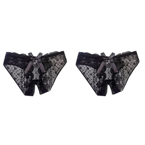 Pack Lace Low Waisted Panties Bikini For Women Seamless Underwear For Women With Full
