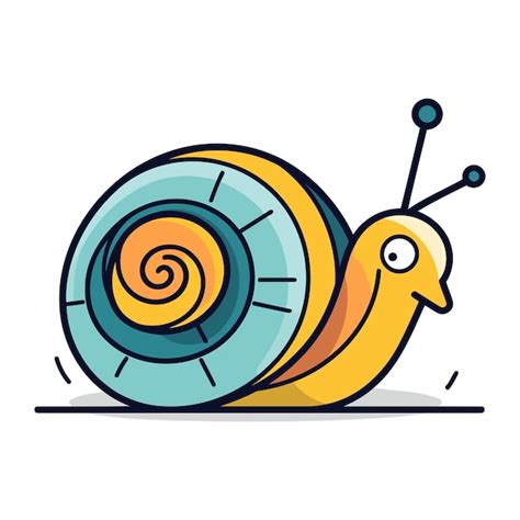 Premium Vector Snail Icon Flat Illustration Of Snail Vector Icon For