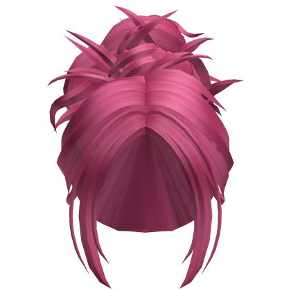 Messy Grunge Bun Hot Pink Roblox