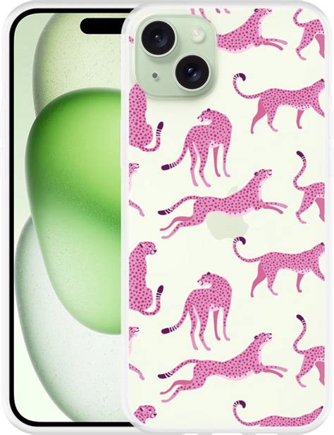 Cazy Hoesje Geschikt Voor Iphone Plus Roze Cheeta S Bol