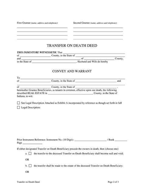 Transfer Death Deed Fill Out And Sign Online Dochub