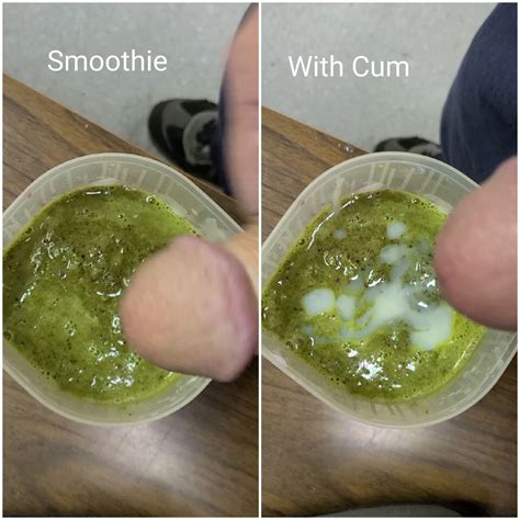 I Make These Smoothies At Work This One Was Blended Before I Jacked My Cum Into It The Cum