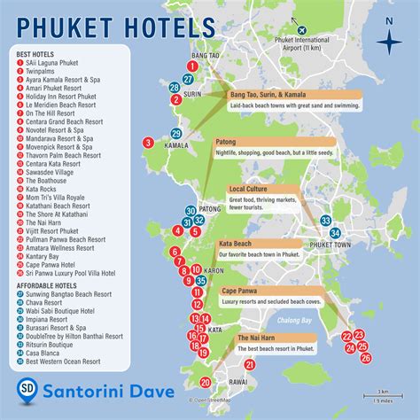 PHUKET HOTEL MAP - Best Beaches, Resorts, & Places to Stay