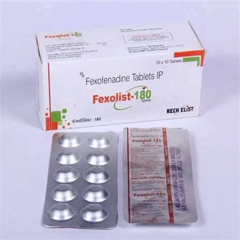 Fexofenadine 180 Mg Tablets Packaging Type Strips At ₹ 1200box In