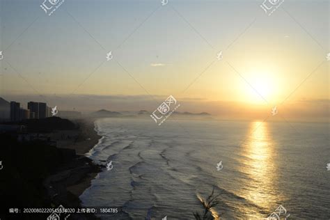 广东阳江海陵岛十里银滩日出海洋海岛自然风景摄影素材汇图网