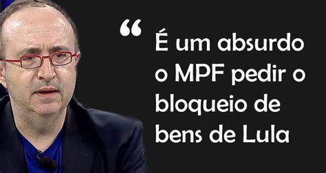 Reinaldo Azevedo continua na defesa de Lula É um absurdo o MPF pedir