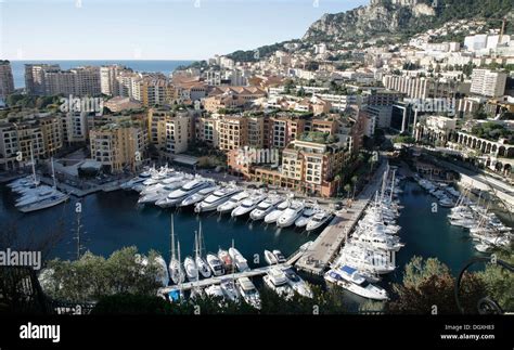 Port Fontvieille Monaco Fontvieille Monaco Europe Stock Photo Alamy