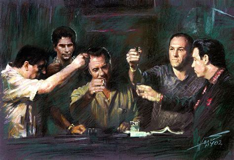 The Sopranos Drawing by Viola El