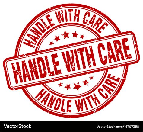 Handle with care Royalty Free Vector Image - VectorStock