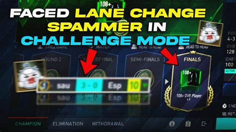 I FACED A LANE CHANGE SPAMMER IN CHALLENGE MODE IN FIFA MOBILE 23