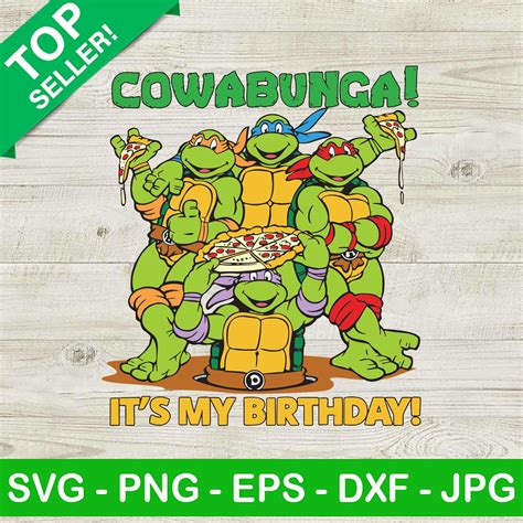 Ninja Turtle Its My Birthday Svg Ninja Turtle Birthday Svg Teenage