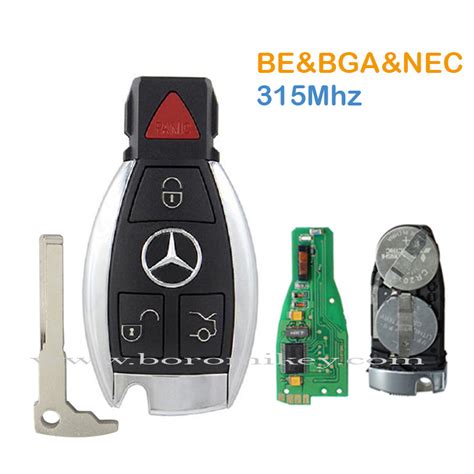 Mercedes Benz Bga Nec Button Remote Key With Panic Button Mhz