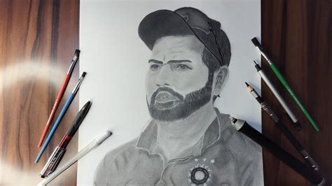 How To Draw Rohit Sharma Complete Guide Rohit Sharma S Sketch For