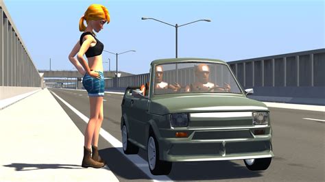 Pretty Chicks And Crash Test Dummies BeamNG Drive Short Stories YouTube