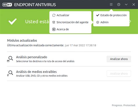 Interfaz De Usuario Eset Endpoint Antivirus For Linux Ayuda En