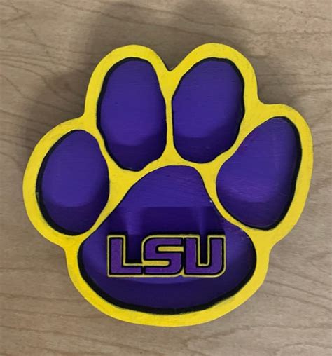 Lsu Tiger Paw Print Logo