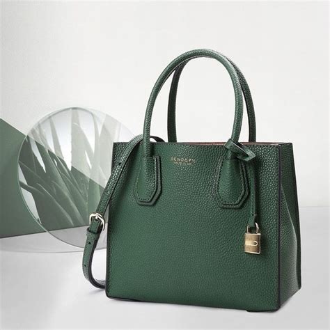 Women S Simply Green Leather Handbags With Lock Green Leather Handbag Leather Handbags