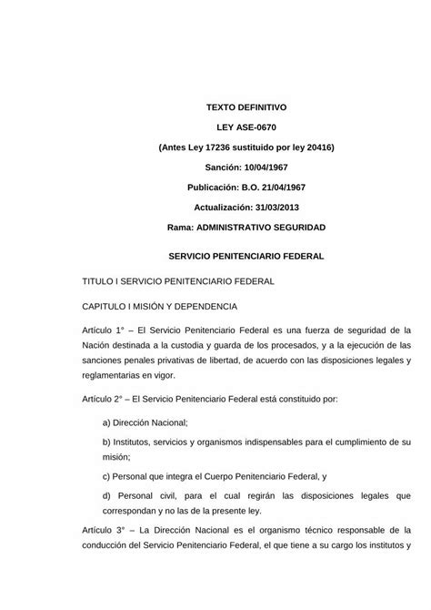 PDF TEXTO DEFINITIVO LEY ASE 0670 PDF Filea Las Normas De La Ley De