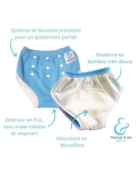 4 Culottes D Apprentissage à La Propreté Taille évolutive Bambou Et Leur Sac Imperméable