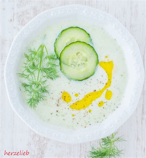 Gurkensuppe Rezept Mit Joghurt Und Dill Herzelieb