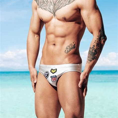Funmoon Maillot De Bain Hommes Cale On Sexy Pour Gay Culotte De Surf Tenue De Plage Cdiscount