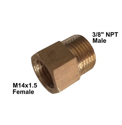 Metric M M X Female To Male Npt Pipe Fitting Gauge Adapter N