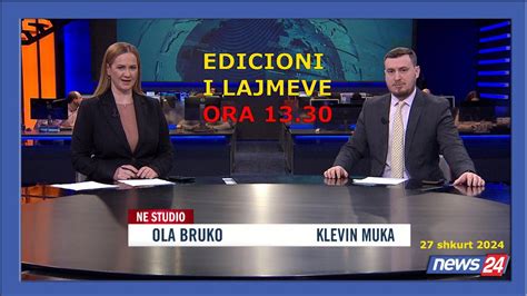 Shkurt Edicioni I Lajmeve Ne News Ne Studio Ola Bruko Dhe