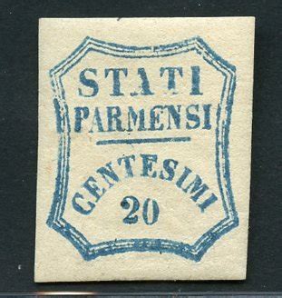 Italian Ancient States Parma 1859 20 Cents Azure Catawiki