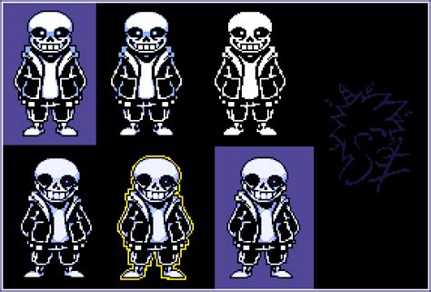 Undertale - Sans battle sprite by sotwound on DeviantArt